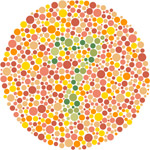 石原氏色盲測試色彩圖表 